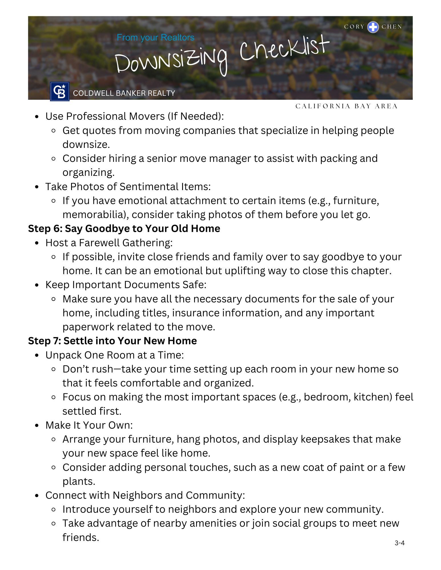 Downsizing Checklist pg 3